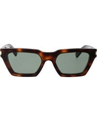 Saint Laurent - Sunglasses Sl 633 Calista 003 Havana Havana/17/145 - Lyst