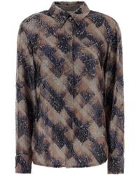 Dries Van Noten - Embellished Viscose Chowy Shirt - Lyst