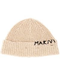 Marni - Beanie Hat With Mending" Embroidery - Lyst