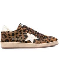 Golden Goose - "Ballstar" Horsy Upper Toe And Spur Leather Star And Heel - Lyst