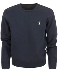 Polo Ralph Lauren - Double Knit Crew Neck Sweatshirt - Lyst