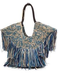 Zimmermann - Goldentime Small Rafia Tote - Lyst