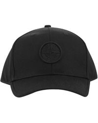 Stone Island - Cap With Compass Logo - Lyst