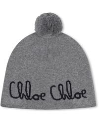 Chloé - Hat With Logo - Lyst