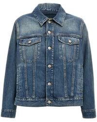 MM6 by Maison Margiela - Layered Denim Jacket - Lyst