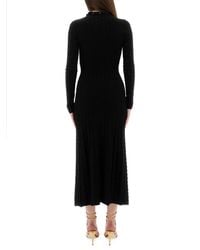 Rabanne - Long Wool Dress - Lyst