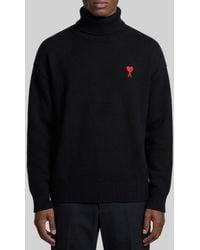 Ami Paris - Ami De Coeur Turtleneck Sweater - Lyst