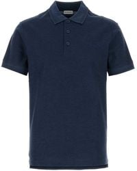 Burberry - Navy Blue Piquet Polo Shirt - Lyst