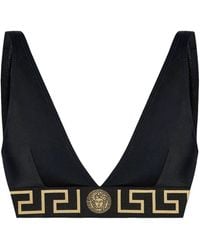 Versace - Greca Border Bikini Top - Lyst