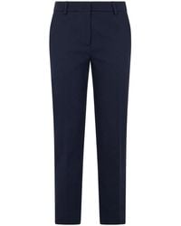 Weekend by Maxmara - Classic Cotton Trousers - Lyst