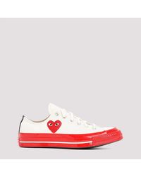 COMME DES GARÇONS PLAY - Heart Print Sneakers - Lyst