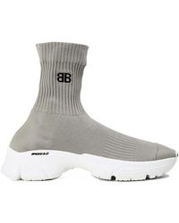 Balenciaga - Speed 3.0 Logo Knit Sneakers - Lyst