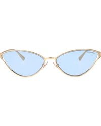Tiffany & Co. - Tiffany & Co Pale Metal Sunglasses - Lyst
