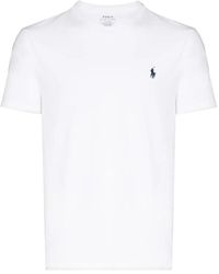 Polo Ralph Lauren - Logo-embroidered Classic-fit Cotton And Linen-blend T-shirt X - Lyst