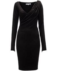 JW Anderson - Shoulder Drape V-Neck Dress - Lyst