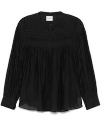 Isabel Marant - Isabel Marant Etoile Cotton Blend Plalia Blouse - Lyst