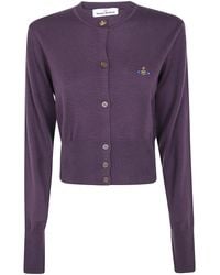 Vivienne Westwood - Bea Cropped Wool Cardigan - Lyst