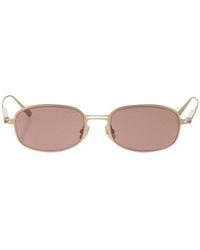 Brunello Cucinelli - Titanium Sunglasses With Slim Square Frame - Lyst