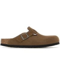 Birkenstock - Boston Sfb Dark Tea, Suede Leather - Lyst