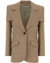 Chloé - Chic Stretch Wool Blazer With Silk Lining - Lyst