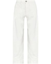 Jil Sander - 100% Cotton Natural Jeans - Lyst