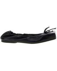 Jacquemus - Leather Square-Toe Ballet Flats - Lyst