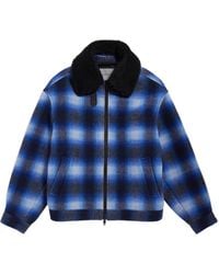 Balenciaga - Flannel Bomber Jacket - Lyst