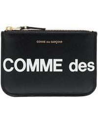 Comme des Garçons - Wallet Logo Detail Leather Pouch - Lyst