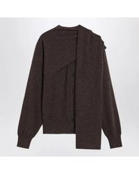 Ferragamo - Clay Mélange Cashmere Cardigan - Lyst