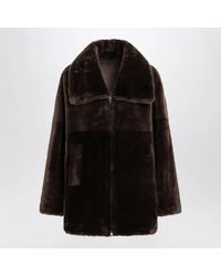 Blancha - Oak Zipup Shearling Jacket - Lyst