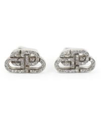 Balenciaga - Bb Stud Xs Brass Earrings - Lyst