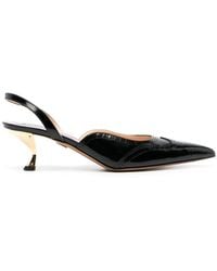 Thom Browne - Pointed-Toe Low-Heel Pumps - Lyst