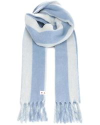 Marni - Striped Knitted Scarf - Lyst