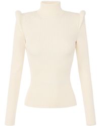 Elisabetta Franchi - Viscose Polyester Polyamide Sweater - Lyst