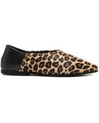 babú Milano - Leopard Ballet Flats - Lyst
