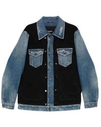 Dolce & Gabbana - Dolce & Gabbana Cotton Elastan Polyamide Polyester Jacket - Lyst