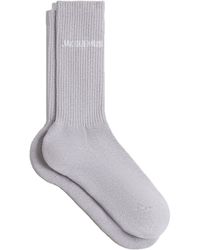 Jacquemus - Ribbed Socks With Embroidered Logo - Lyst
