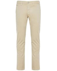 Jacob Cohen - Cotton Blend Trousers - Lyst