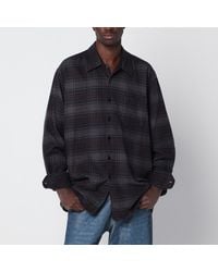 Our Legacy - Above Checked Cotton Flannel Shirt - Lyst