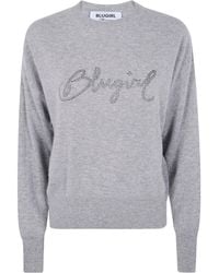 Blugirl Blumarine - Mix Cashmere Basic Sweater - Lyst