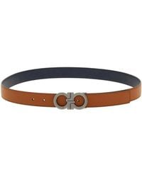 Ferragamo - Gancini Leather Belt - Lyst