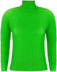Issey Miyake - 'Wooly Pleats-68' Blouse - Lyst