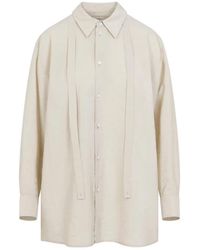 Lemaire - Camicia Lunga Con Cravatta - Lyst