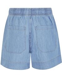 SOSUE - Denim Cotton Shorts - Lyst