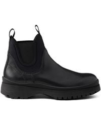 Prada - Leather Ankle Boots - Lyst