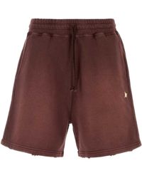 Golden Goose - Star Wide-Leg Shorts With Back Zipper - Lyst