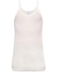 Bottega Veneta - Cotton Tank Top With Round Neckline - Lyst