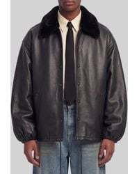 Willy Chavarria - Coach Leather Jacket - Lyst