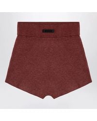 Fear Of God - Burgundy Honeycomb Shorts - Lyst