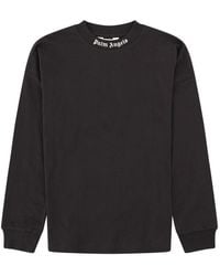 Palm Angels - Jersey T-Shirt Long Sleave Boy - Lyst